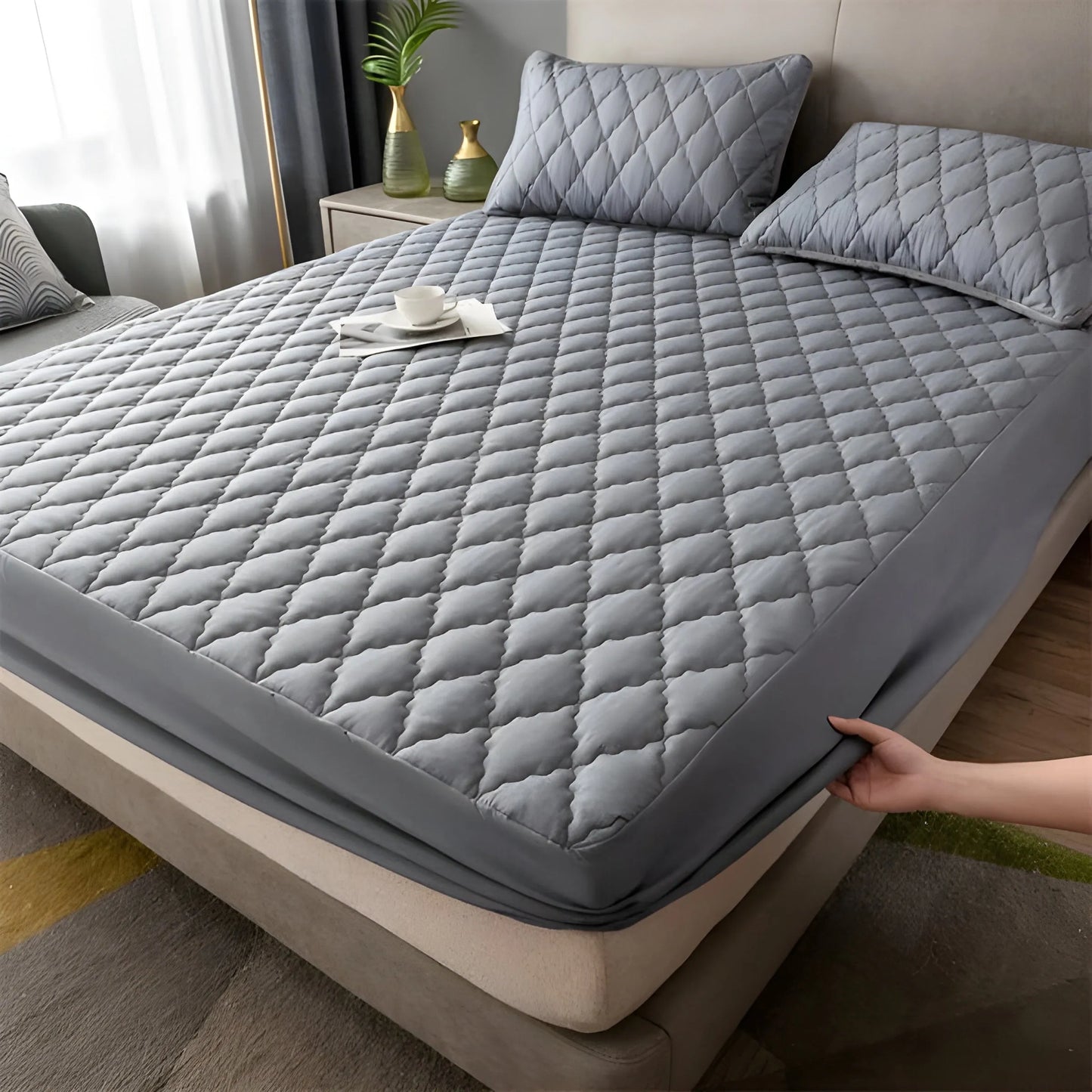 Protetor de Colchão Impermeável com Elástico Capas para colchões