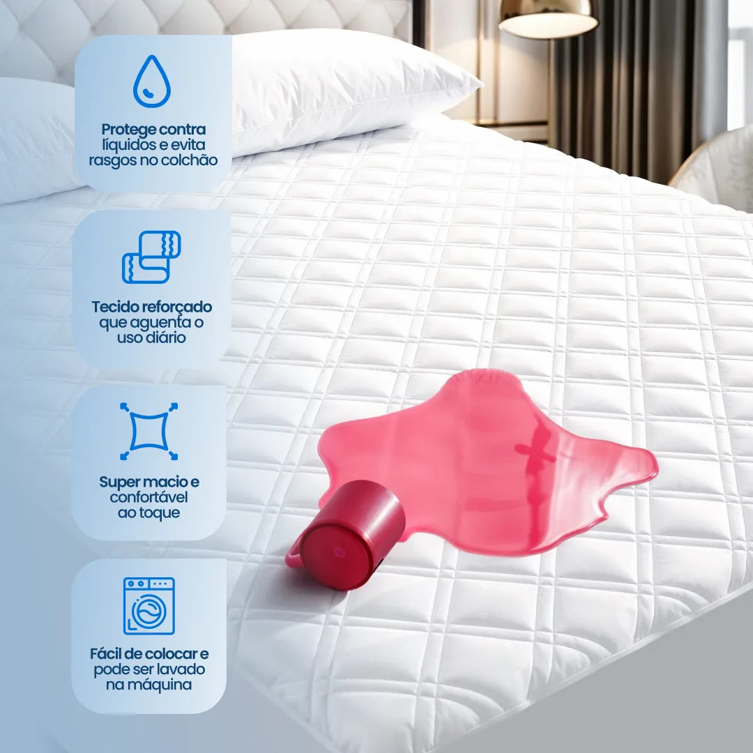 Protetor de Colchão Impermeável com Elástico Capas para colchões